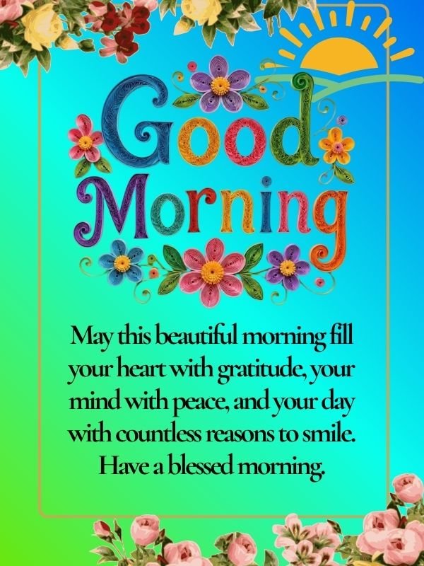 Good morning blessings