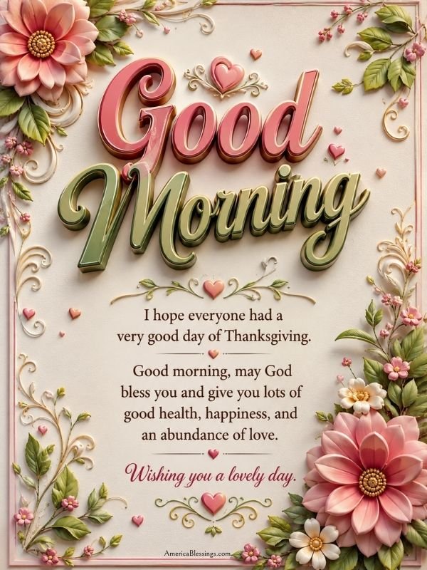 Positive good morning blessings