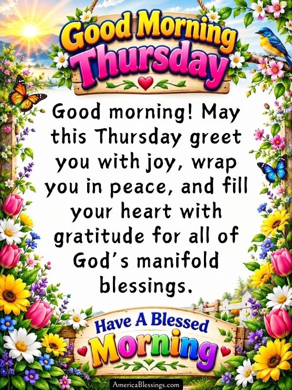 Good Thursday Morning Blessings