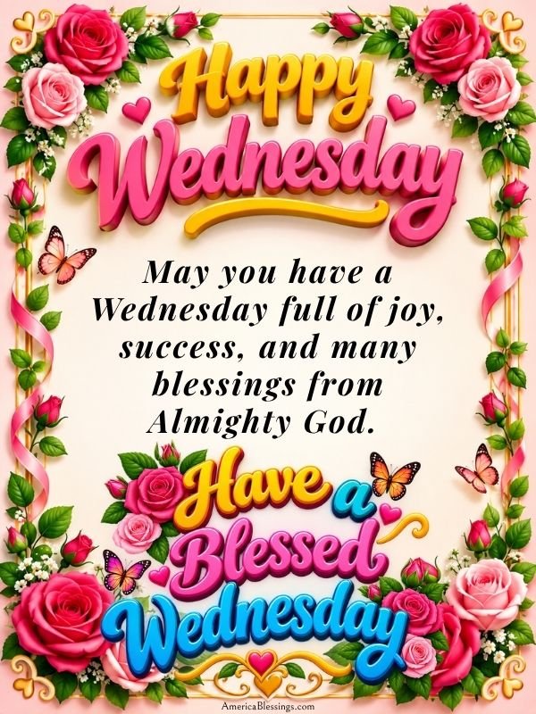 Happy Wednesday blessings